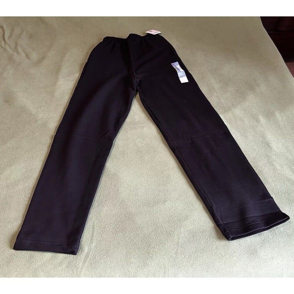 HANES PREMIUM Black Men Sweat Pants ComfortBlend EcoSmart  SMALL size ( 28-30)